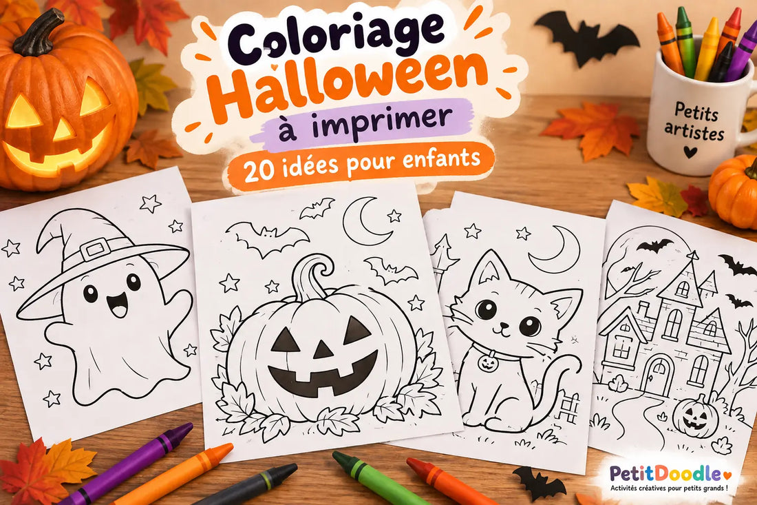 Coloriage Halloween à imprimer pour enfants : idées de coloriages et activités créatives
