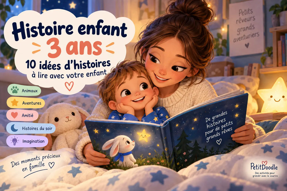 Histoire enfant 3 ans : idées d’histoires à lire en famille