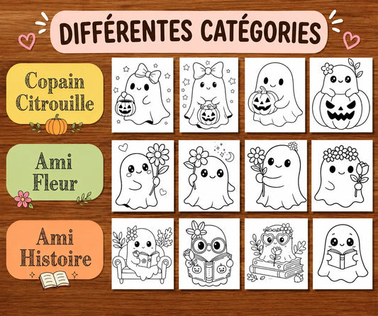 Coloriages Halloween pour enfants à imprimer – différentes catégories