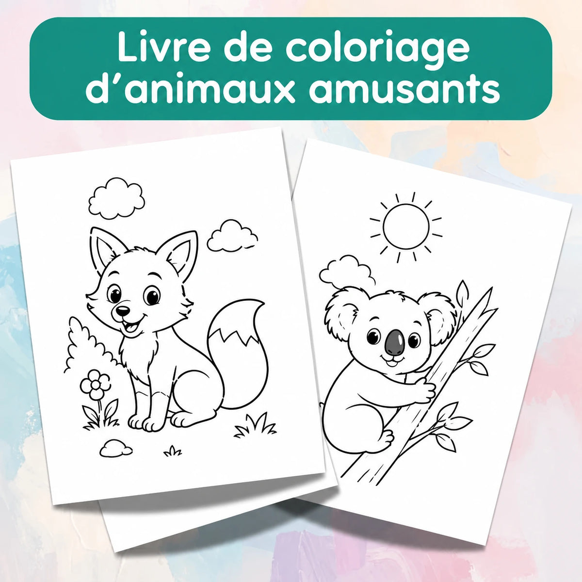 Livre de coloriage d'animaux pour enfants à imprimer