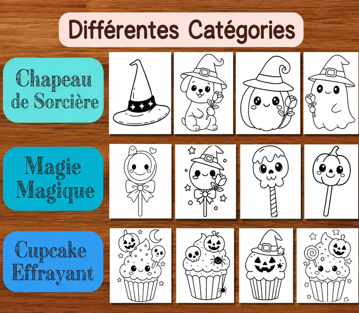 Coloriages Halloween amusants pour enfants – personnages et créatures à colorier