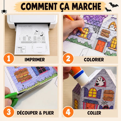 Idée bricolage enfant pour créer une décoration d'Halloween originale