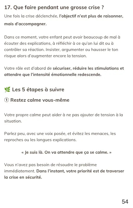 Conseils pour accompagner un enfant avec TDAH pendant une grosse crise émotionnelle